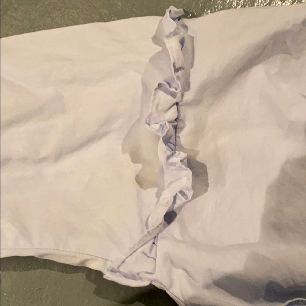 Zara Basic Poplin Rare Light Blue Blouse - Picture 4 of 5